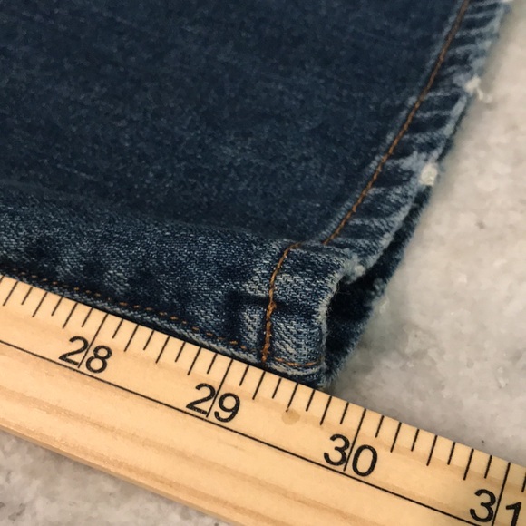 New Rivet & Thread Jeans Womens 27 Selvedge Lasso Wide Leg Distressed Stretch - Picture 8 of 11